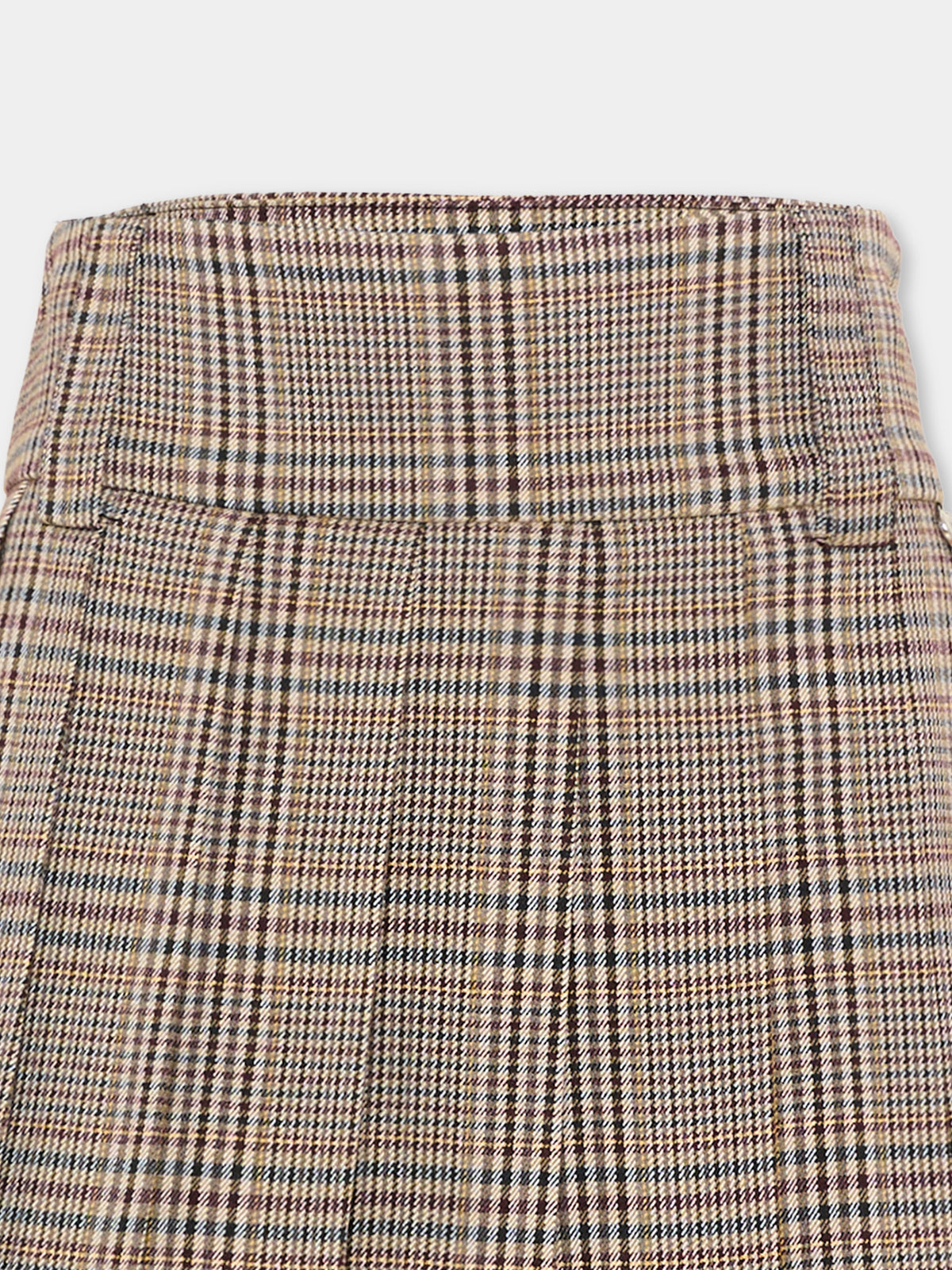 Gonna beige per bambina a pieghe,Richmond,RGA26185GO FANT.CHECK FANT. CHECK