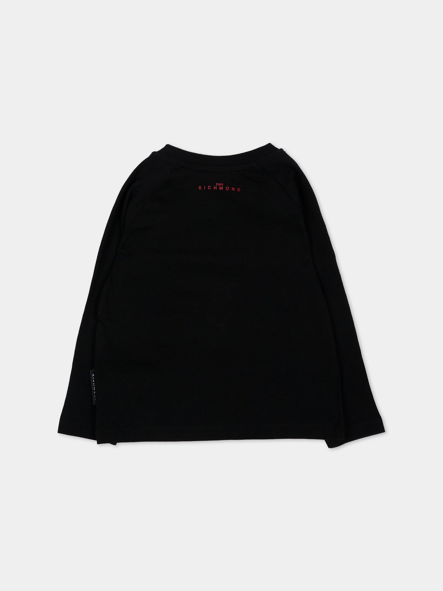T-shirt nera per neonata con logo,Richmond,RIA26085TS BLACK BLACK