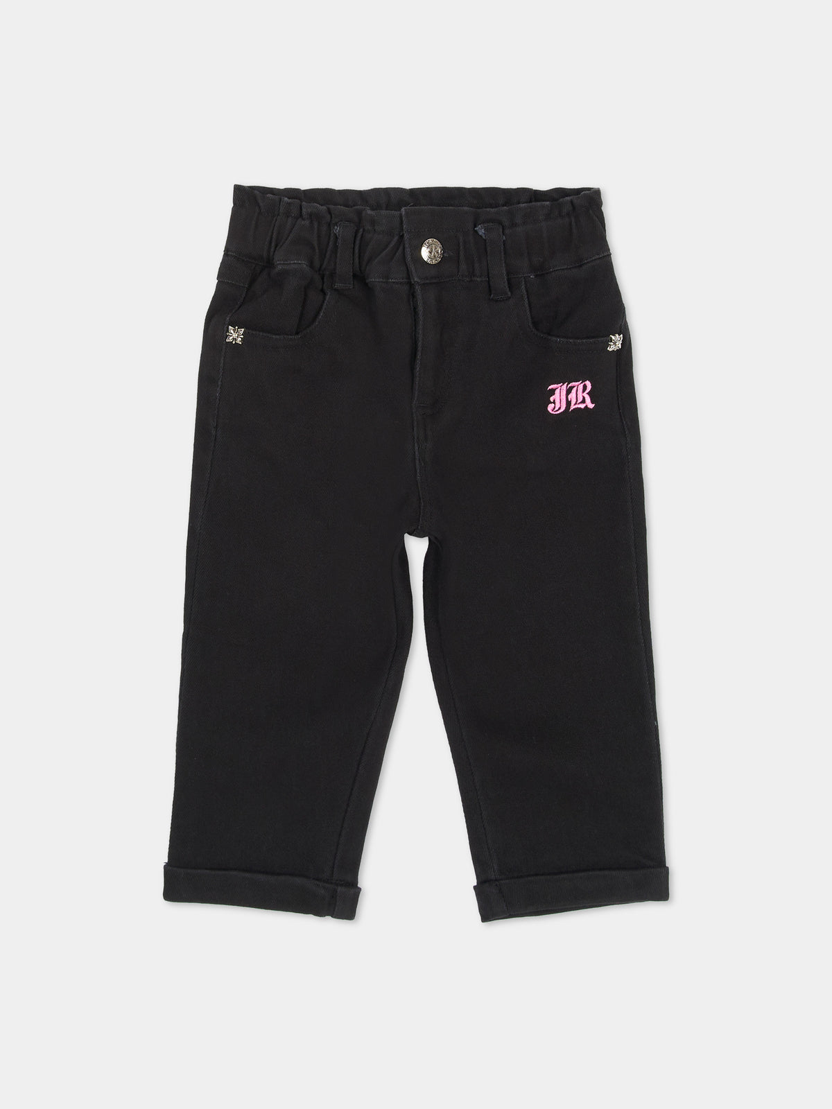 Jeans nero per neonata,Richmond,RIA26142JE D.BLACK DENIM BLACK