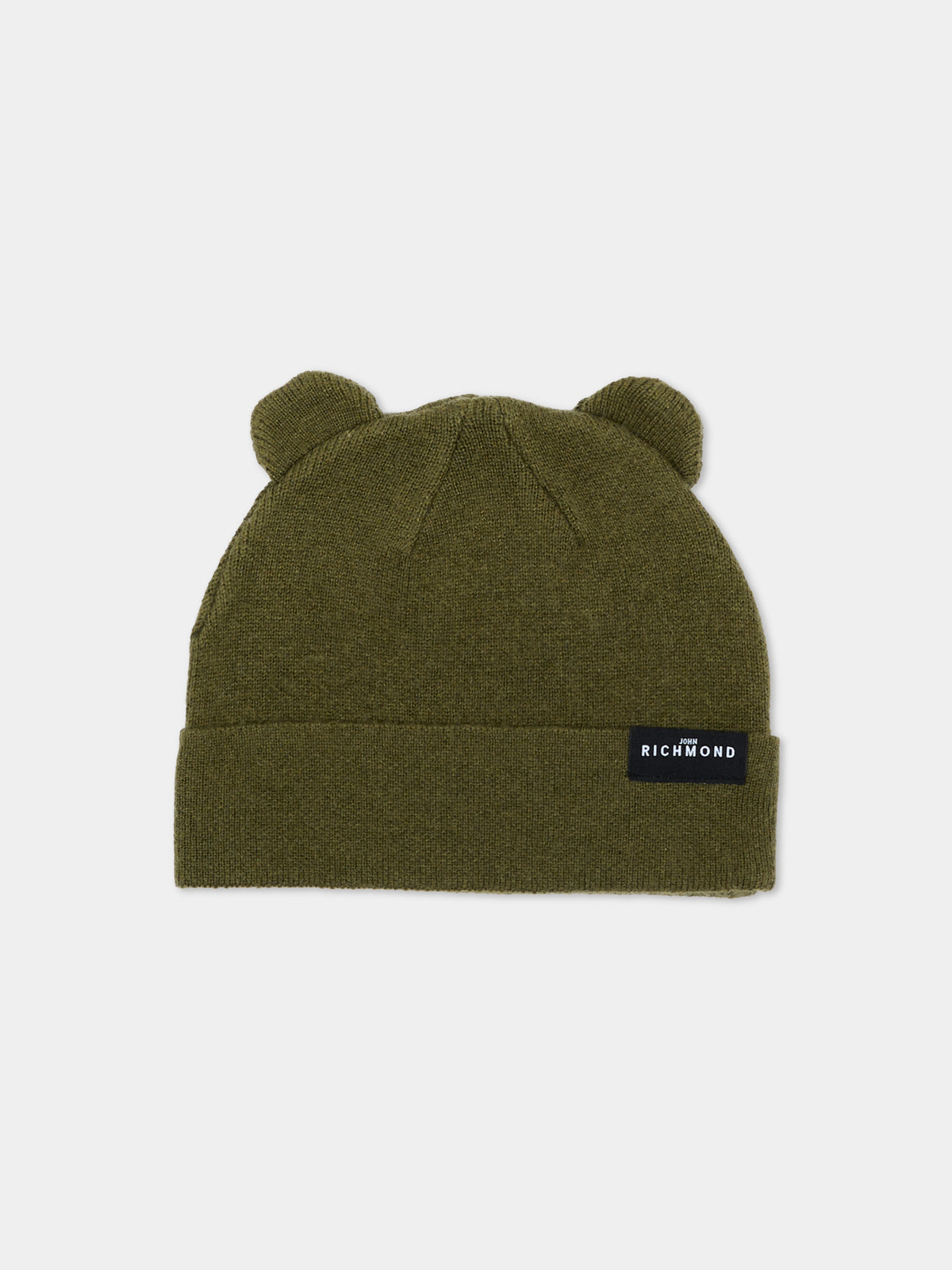 Berretto verde per neonato con orecchie,Richmond,RIA26038HA GREEN_MIL. GREEN MILITARY