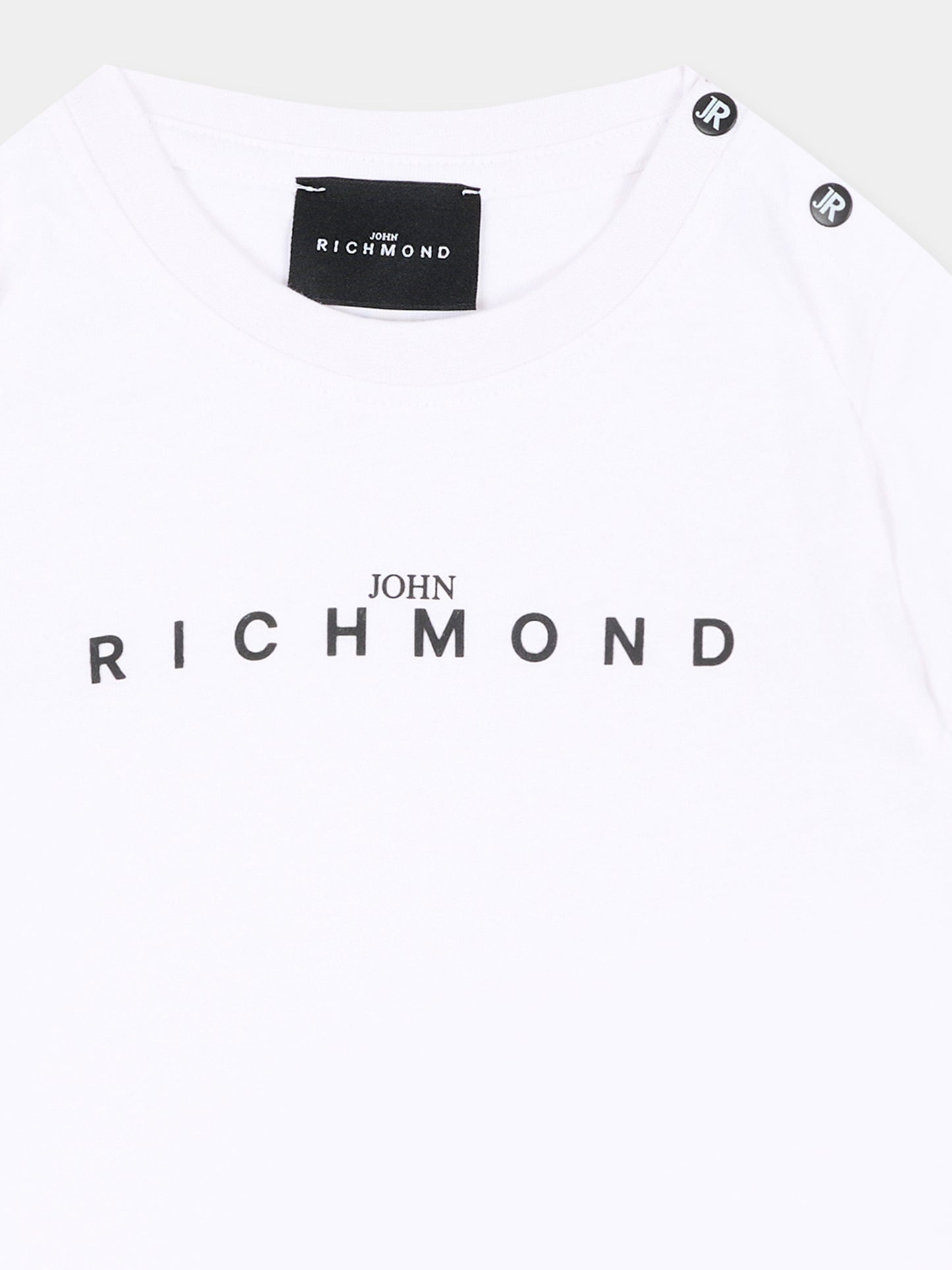 T-Shirt a manica corta bianca per neonato logo,Richmond,RIA26004TS WHITE WHITE