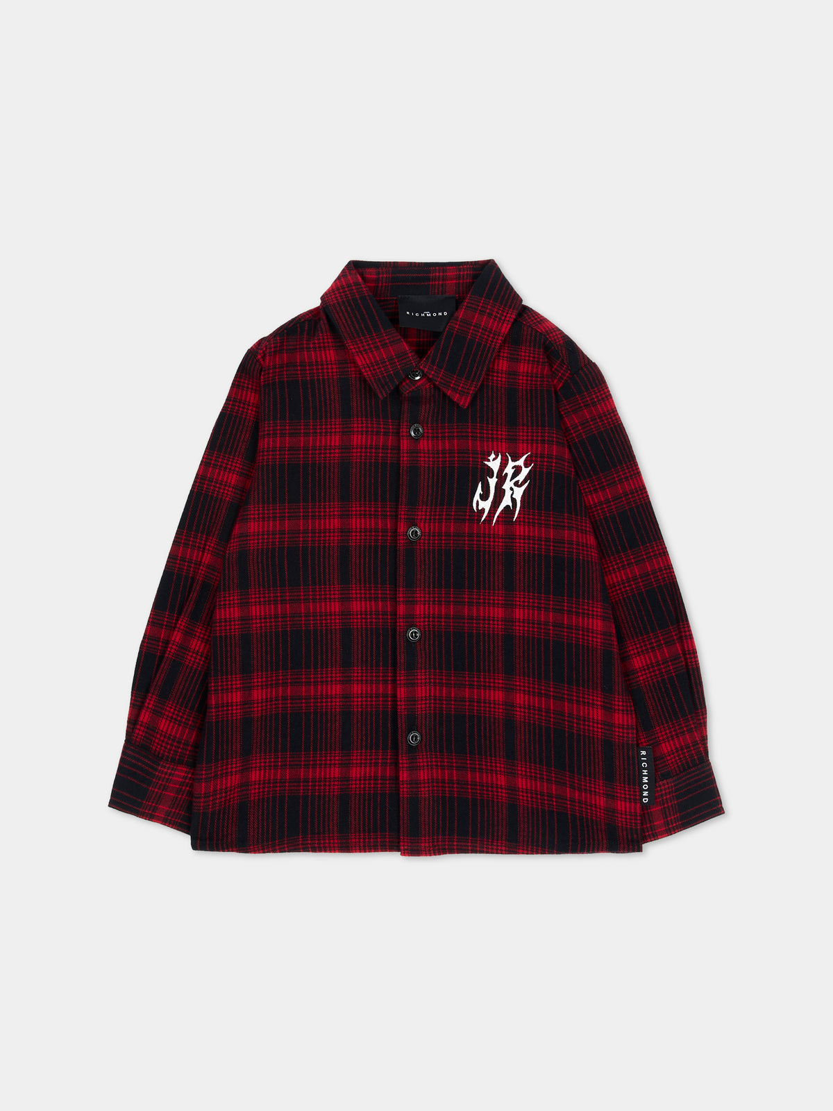 Camicia a manica lunga rossa in tartan per neonato,Richmond,RIA26046CA RED_TARTAN RED TARTAN