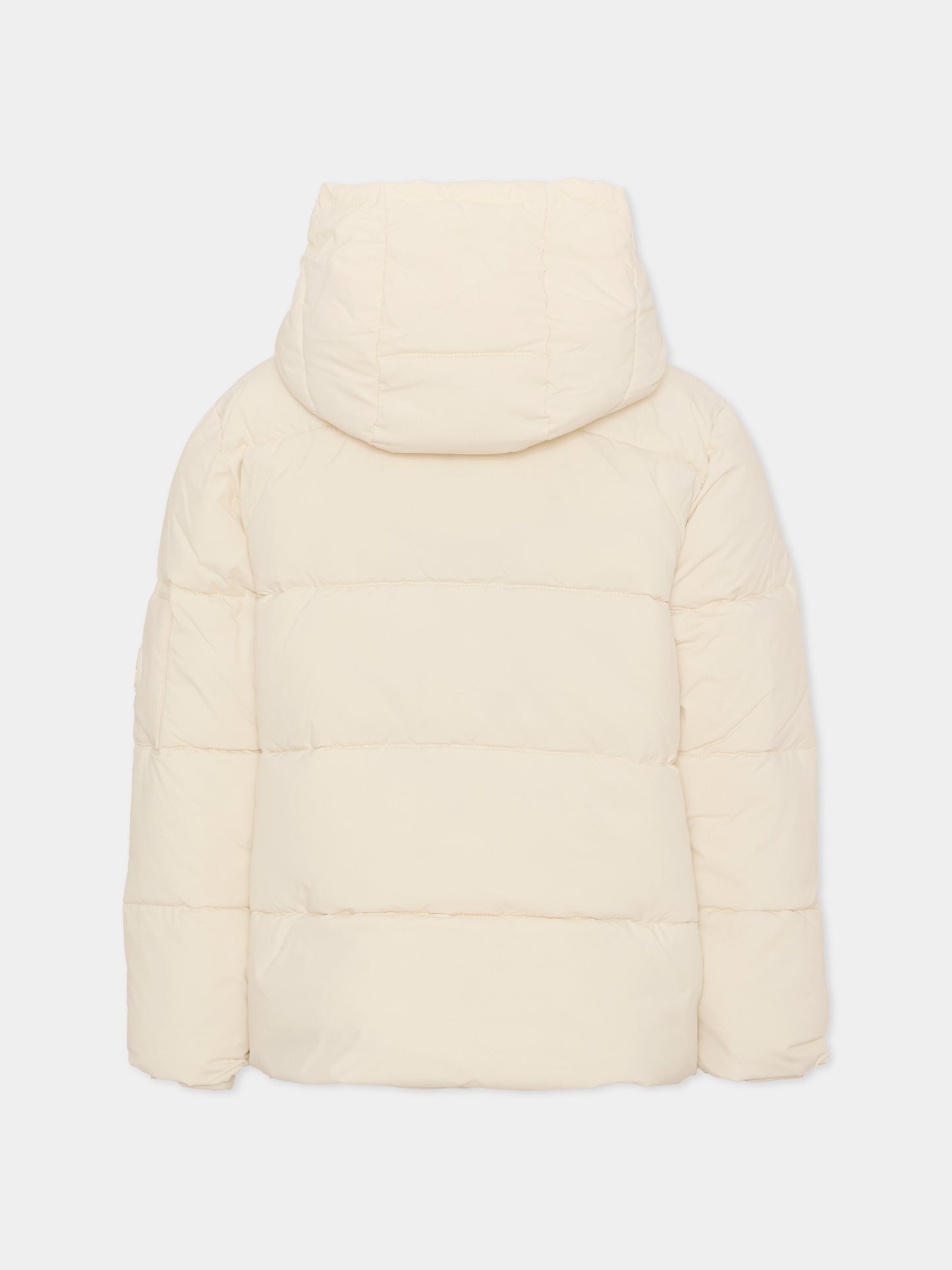 Piumino avorio per bambini con cappuccio,North Sails,NBA26074PI WHITE WINTER