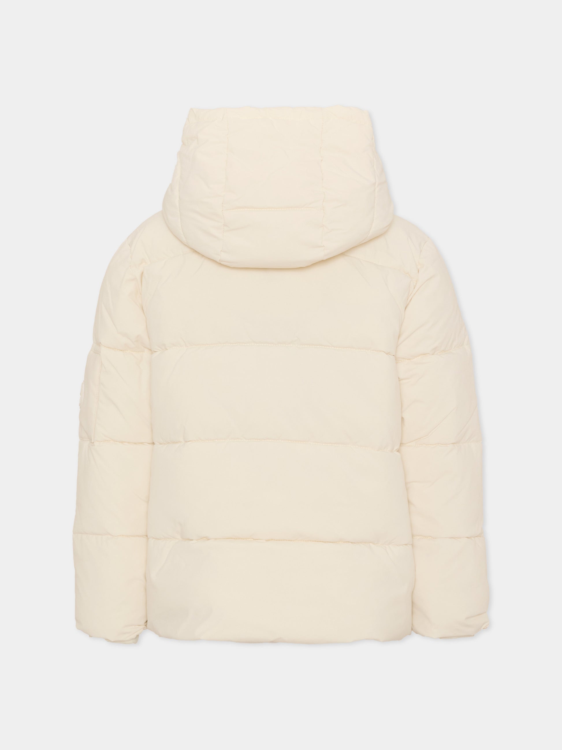 Piumino avorio per bambini con cappuccio,North Sails,NBA26074PI WHITE WINTER