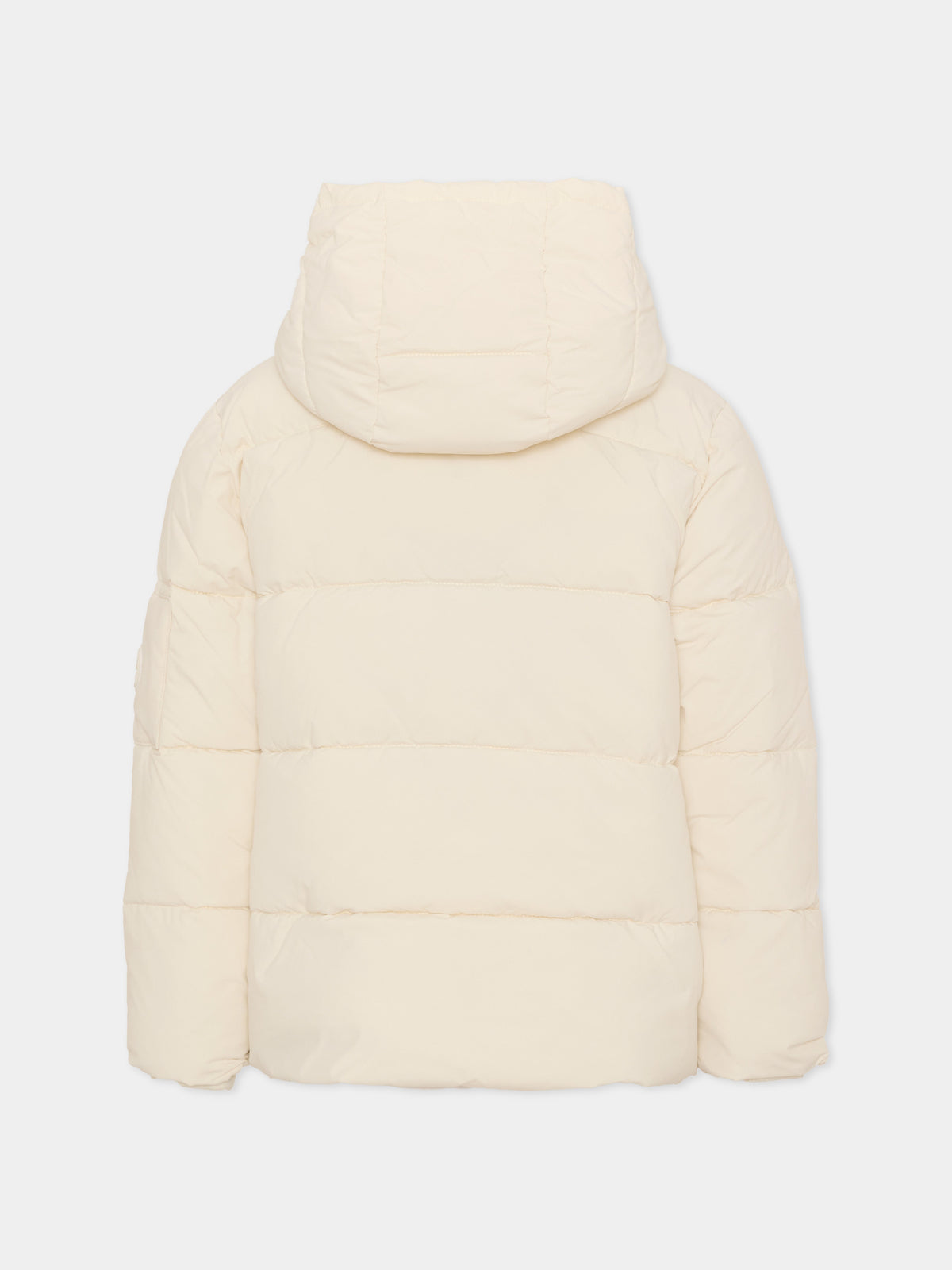 Piumino avorio per bambini con cappuccio,North Sails,NBA26074PI WHITE WINTER