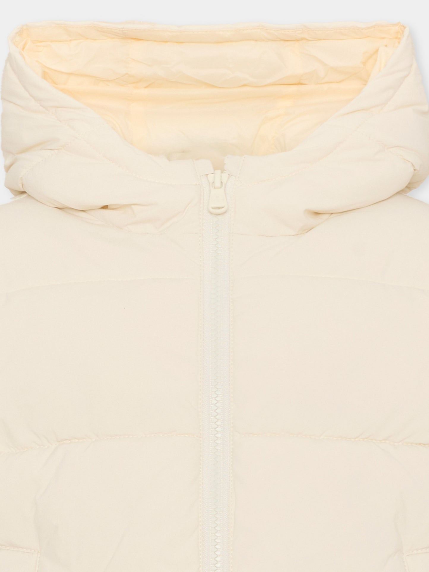 Piumino avorio per bambini con cappuccio,North Sails,NBA26074PI WHITE WINTER