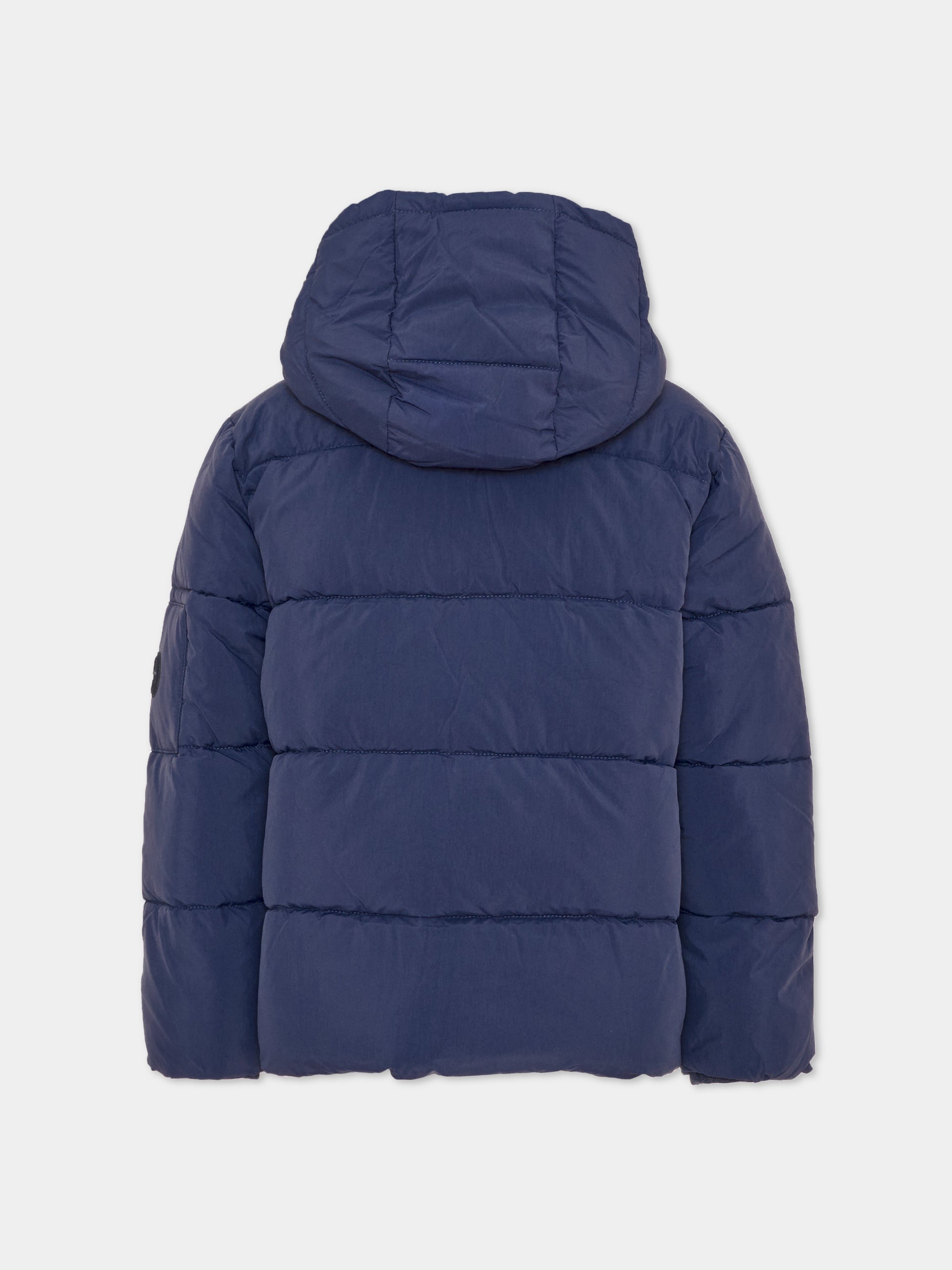 Piumino blu per bambini con cappuccio,North Sails,NBA26074PI BLUE NAVY