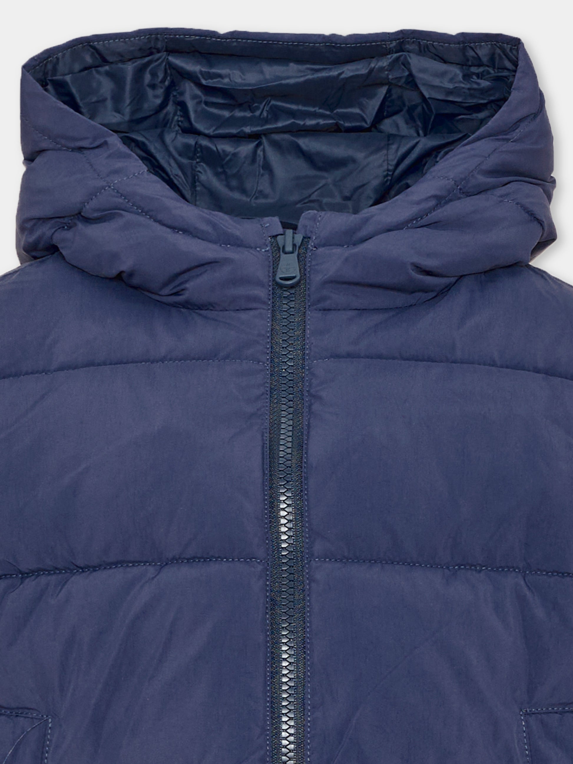 Piumino blu per bambini con cappuccio,North Sails,NBA26074PI BLUE NAVY