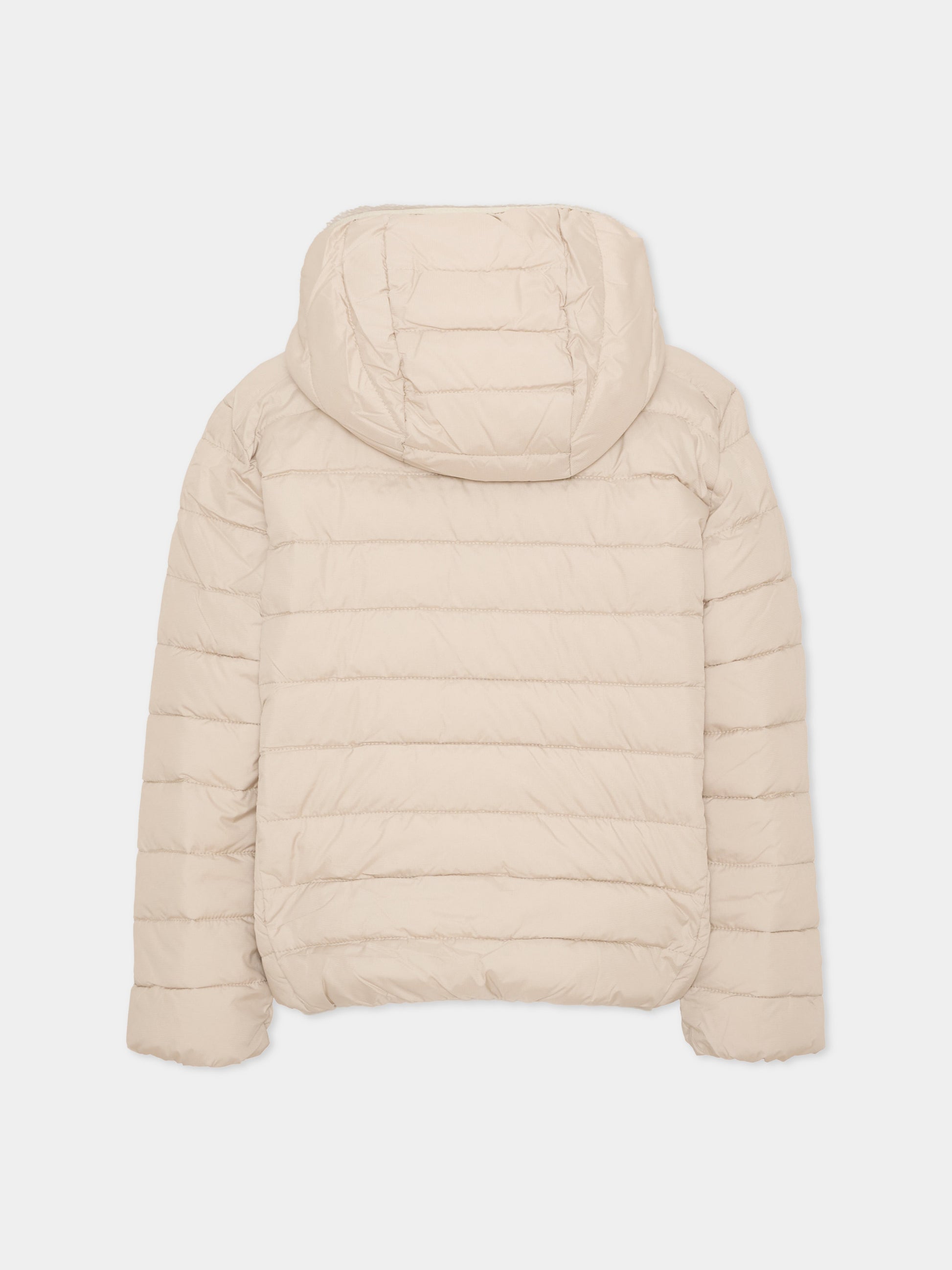 Piumino beige per bambino con cappuccio,North Sails,NBA26072PI WINTER ROPE