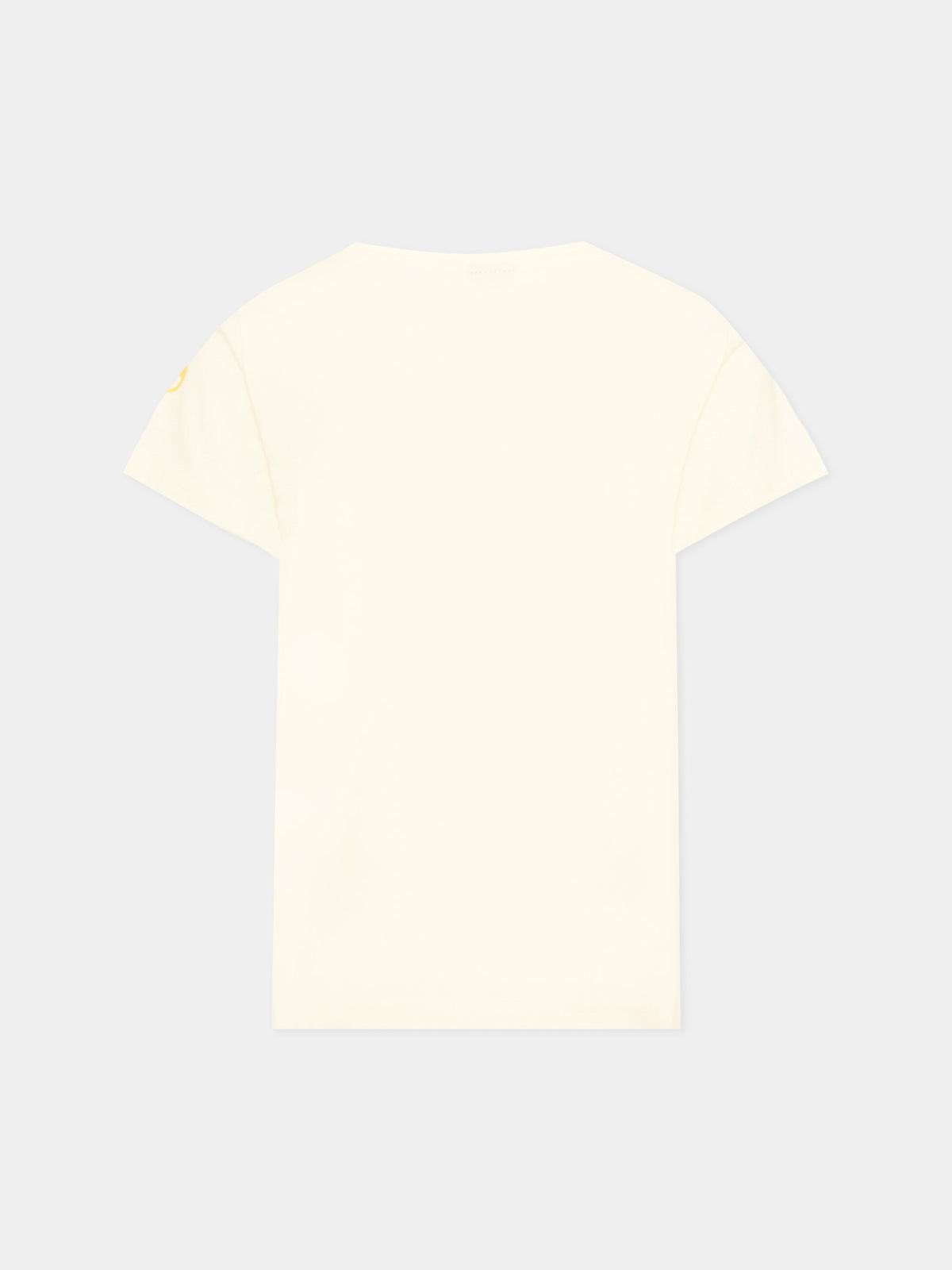 T-shirt a manica corta avorio per bambino con logo,North Sails,NBA26058TS OFF-WHITE