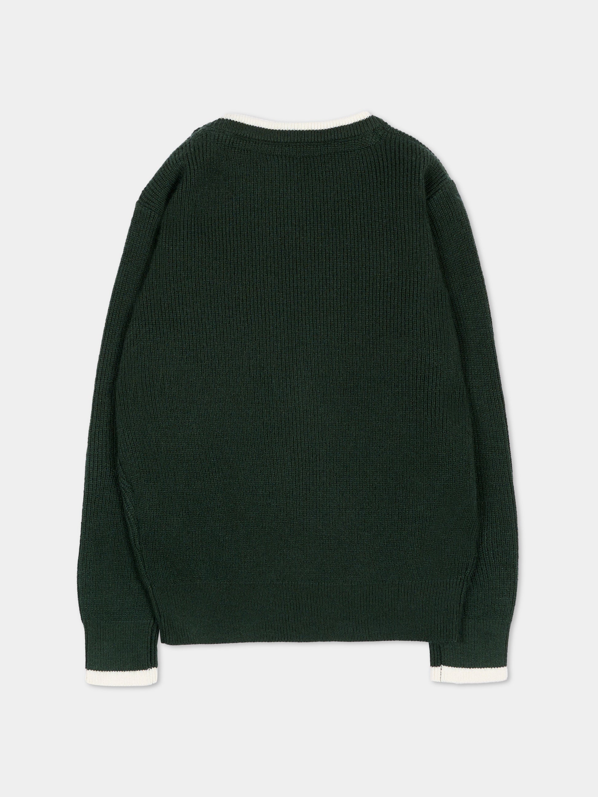 Maglione verde per neonato con patch logo,North Sails,NIA26021MA GREEN