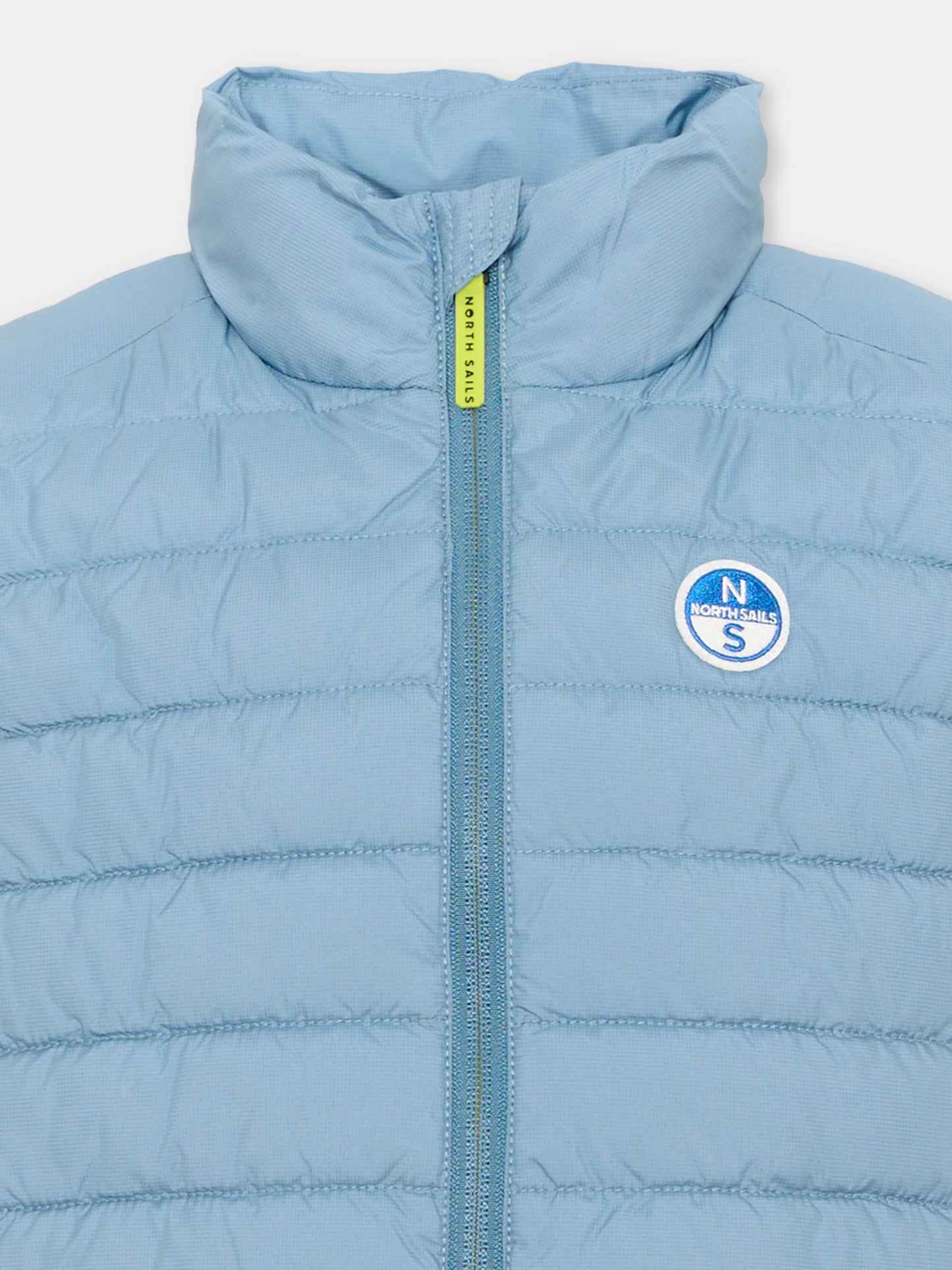 Gilet azzurro per bambino trapuntato,North Sails,NBA26073PI BLUE STEEL