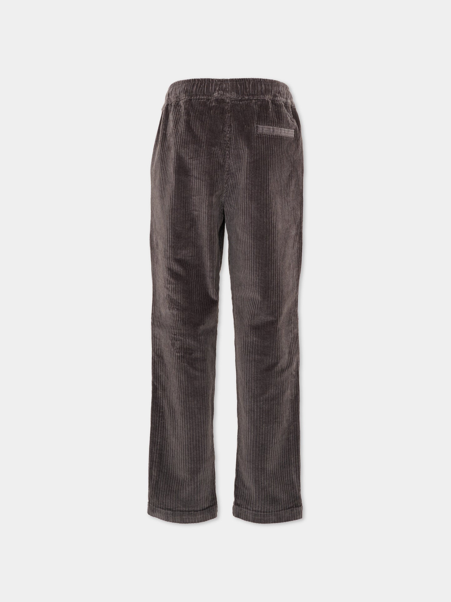 Pantalone grigio per bambino velluto,Trussardi Junior,TBA26016PA GREY GREY
