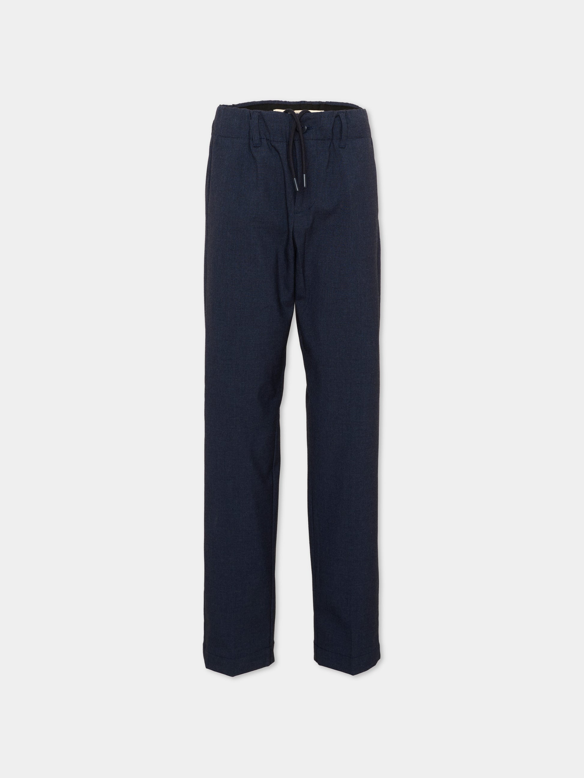 Pantalone blu per bambino con coulisse,Trussardi Junior,TBA26064PA BLUE_NAVAL BLUE NAVAL