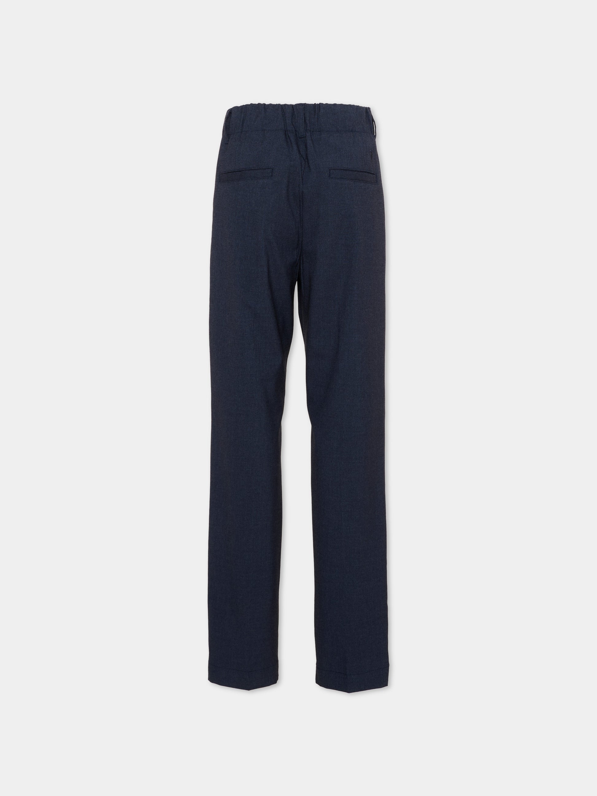 Pantalone blu per bambino con coulisse,Trussardi Junior,TBA26064PA BLUE_NAVAL BLUE NAVAL