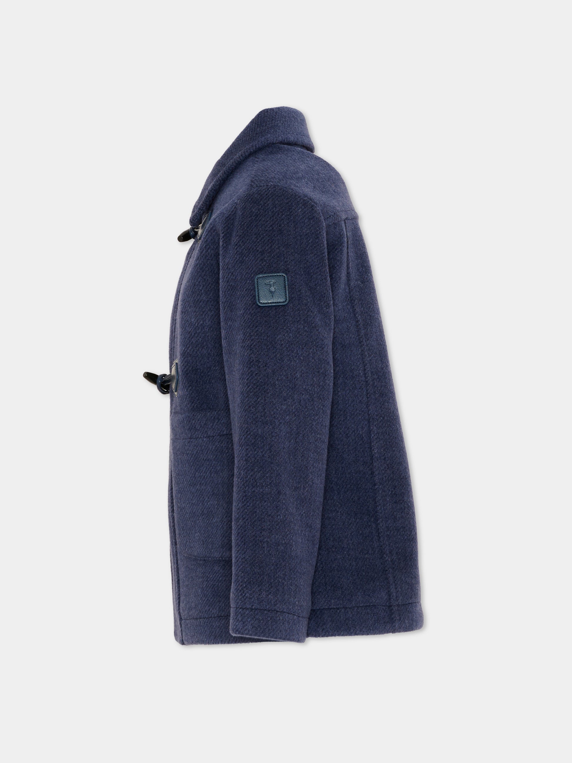 Cappotto blu per bambino,Trussardi Junior,TIA26047CP BLUE_NAVAL BLUE NAVAL