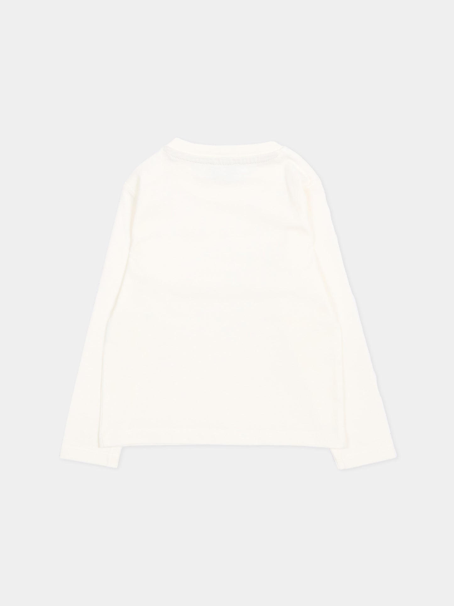T-Shirt avorio per neonato con logo,Trussardi Junior,TIA26004TS OFF-WHITE OFF-WHITE