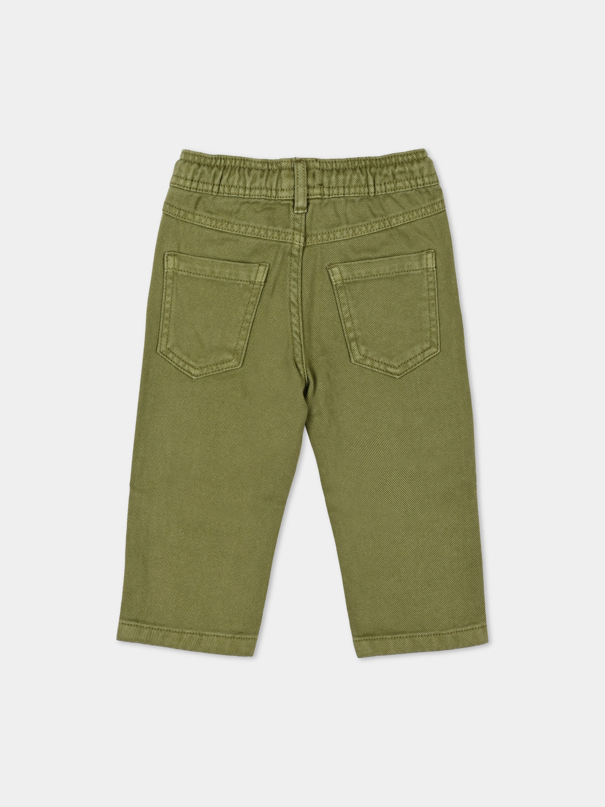 Pantalone verde per neonato con coulisse,Trussardi Junior,TIA26109PA CYPRESS CYPRESS
