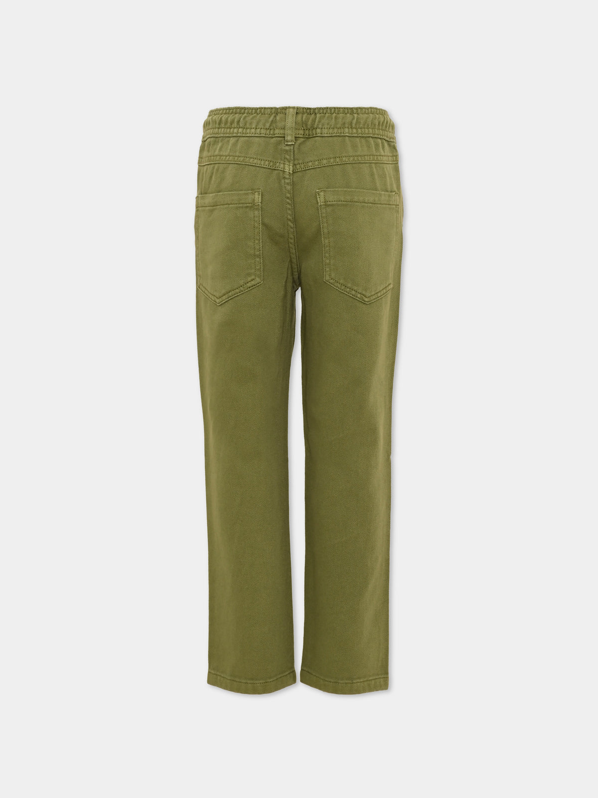 Pantalone verde per bambino con coulisse,Trussardi Junior,TIA26109PA CYPRESS CYPRESS