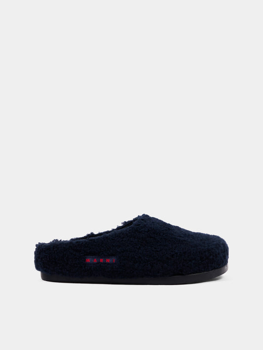 Sabot blu per bambina con logo,Marni Kids,83781 VAR5