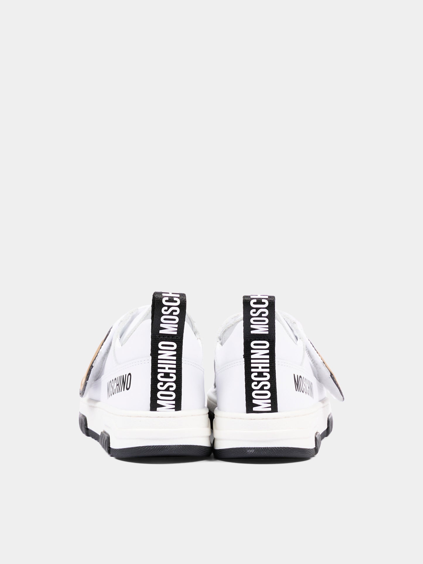 Sneakers bianche per bambini con Teddy Bear,Moschino Kids,84243 VAR5