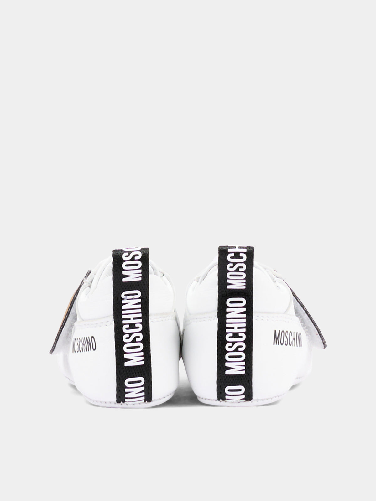 Sneakers bianche per neonato con Teddy Bear,Moschino Kids,84066 VAR8