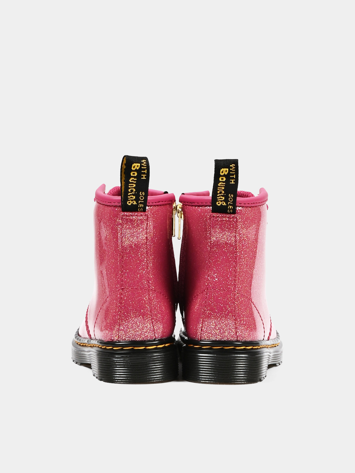 Anfibi fucsia 1460 glitter per bambina,Dr. Martens,1460 T 41435650 FUCHSIA NEBULA GLITTER