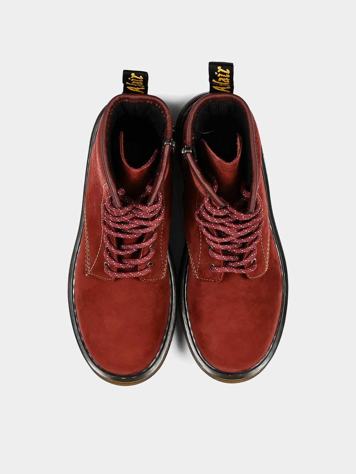 Anfibi rossi 1460 per bambini,Dr. Martens,1460 Y 43433600 CHERRY RED MILLED NUBUCK WP