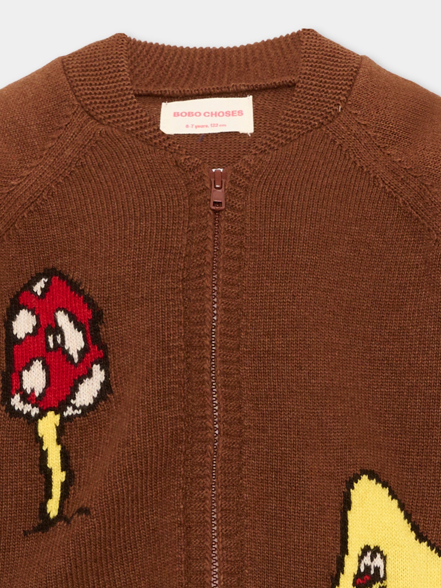 Cardigan marrone per bambino con ricami,Bobo Choses,B226AC092