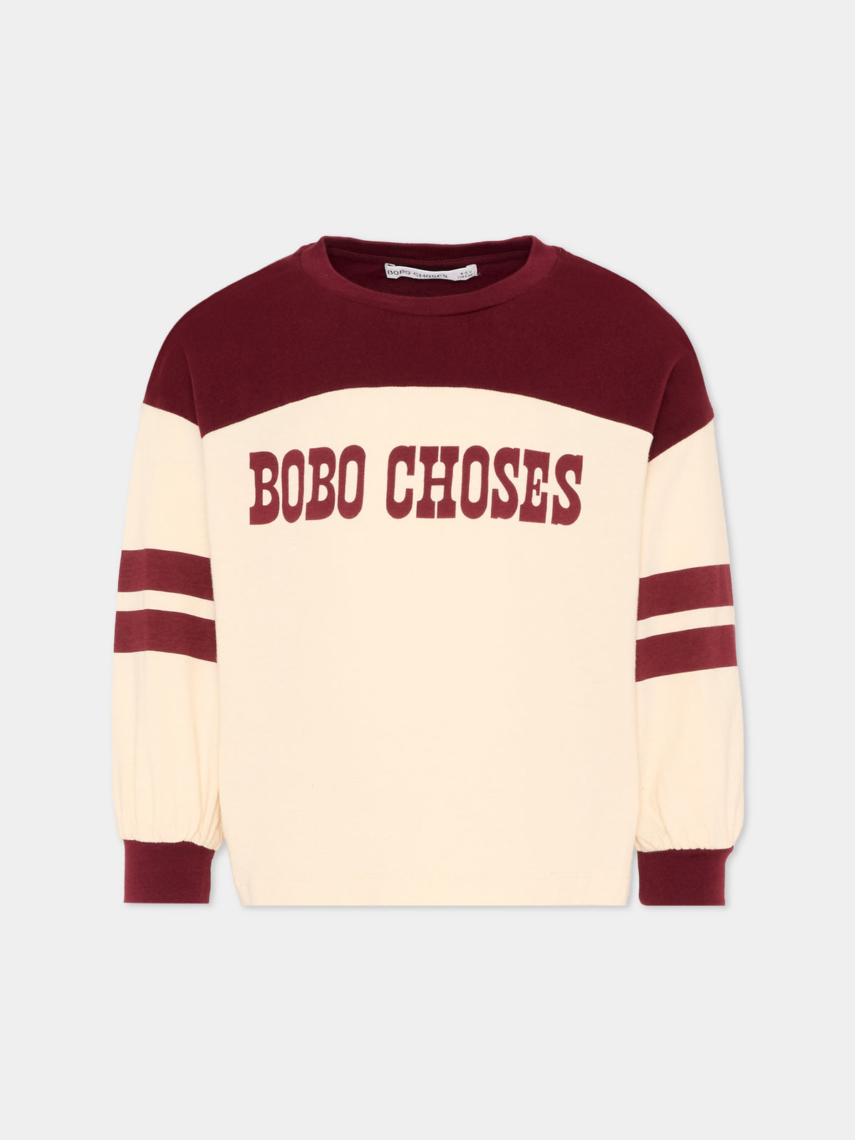 T-shirt a manica lunga multicolor per bambino con logo,Bobo Choses,B226AC112