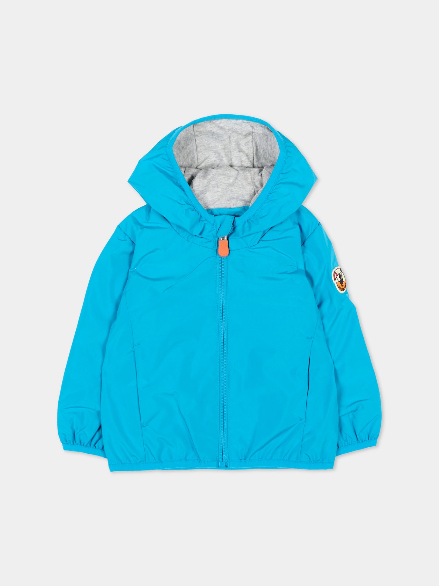 Giacca a vento azzurra Coco per neonato con logo,Save The Duck Kids,I30006X WIND20 90037