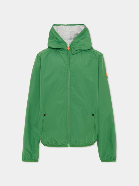Giacca a vento verde per bambino,Save The Duck Kids,J30036X WIND20 50043
