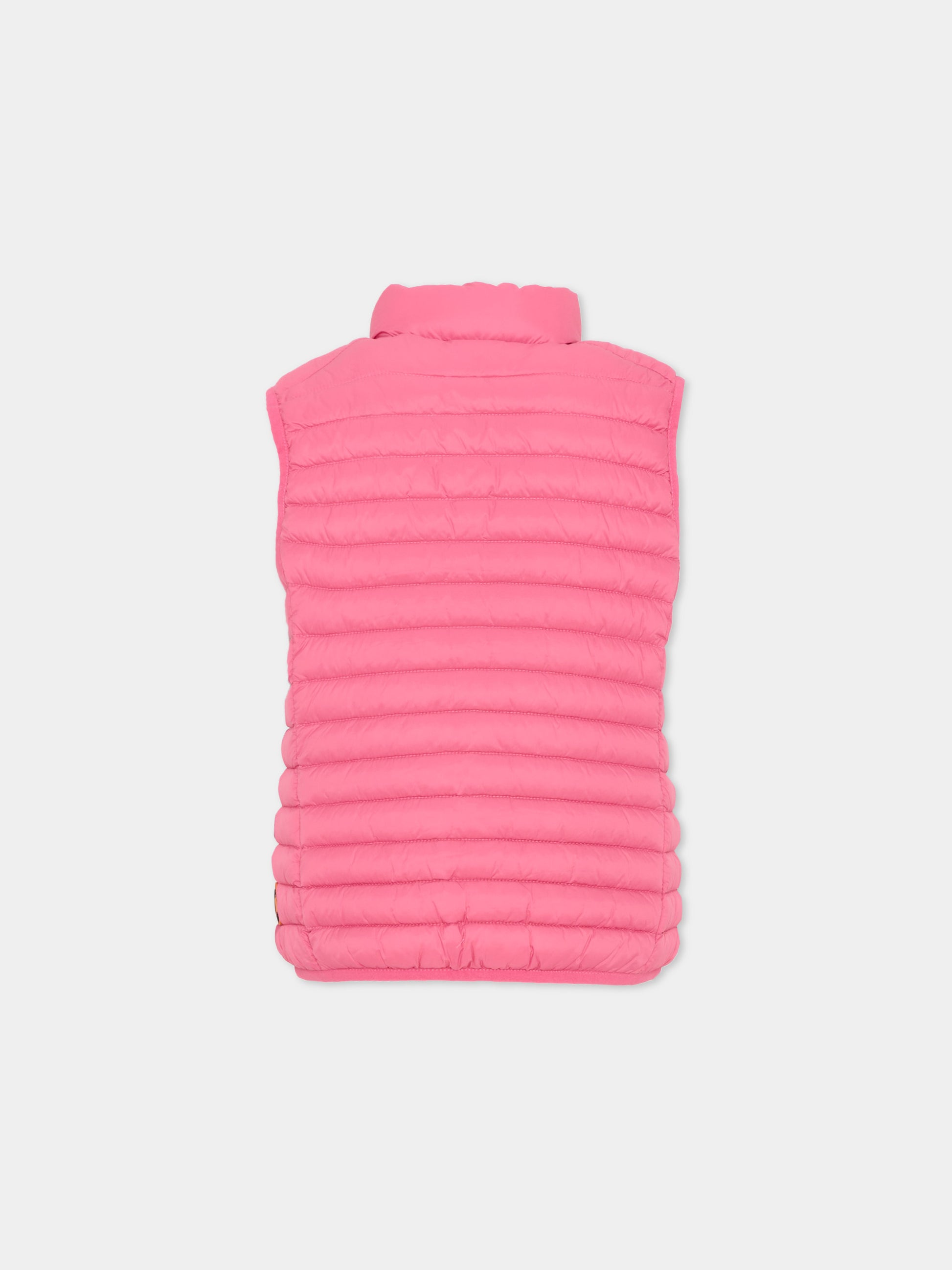 Gilet rosa per bambini trapuntato,Save The Duck Kids,J82430X GIGA20 80017