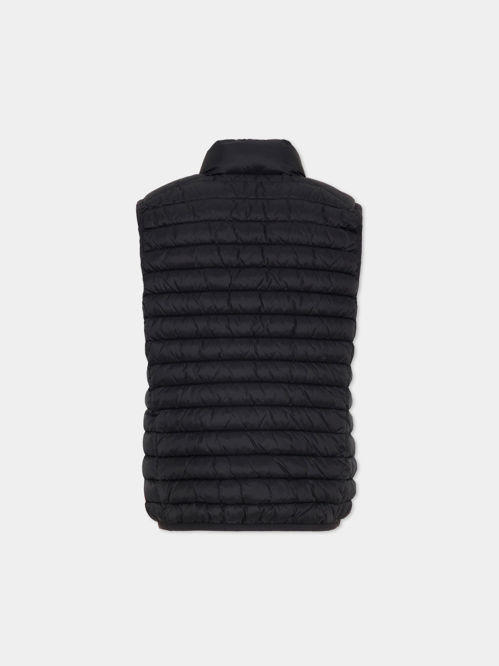 Gilet nero per bambini trapuntato,Save The Duck Kids,J82430X GIGA20 10000