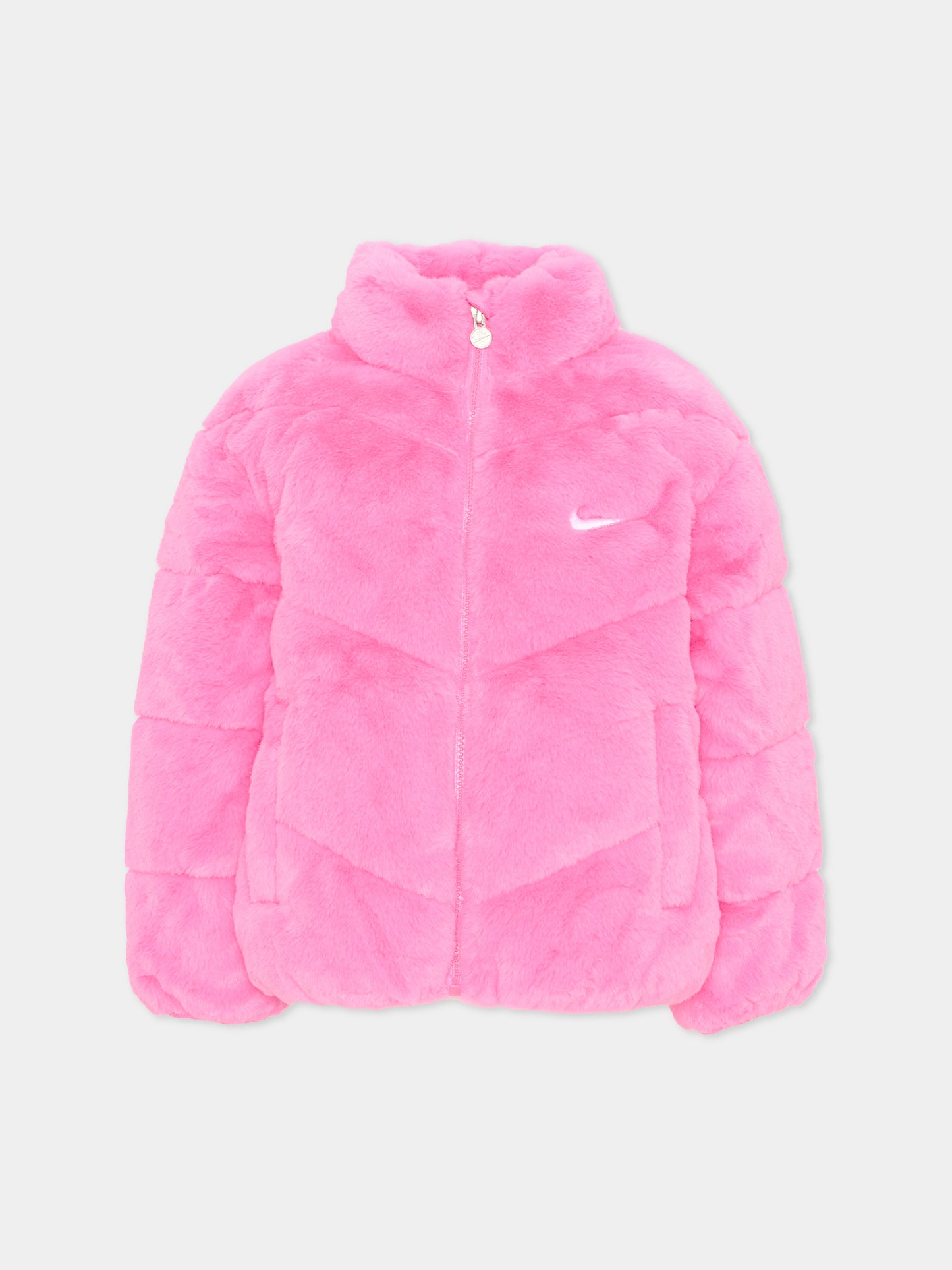 Piumini rosa per bambina Swoosh,Nike,36N974 AFN