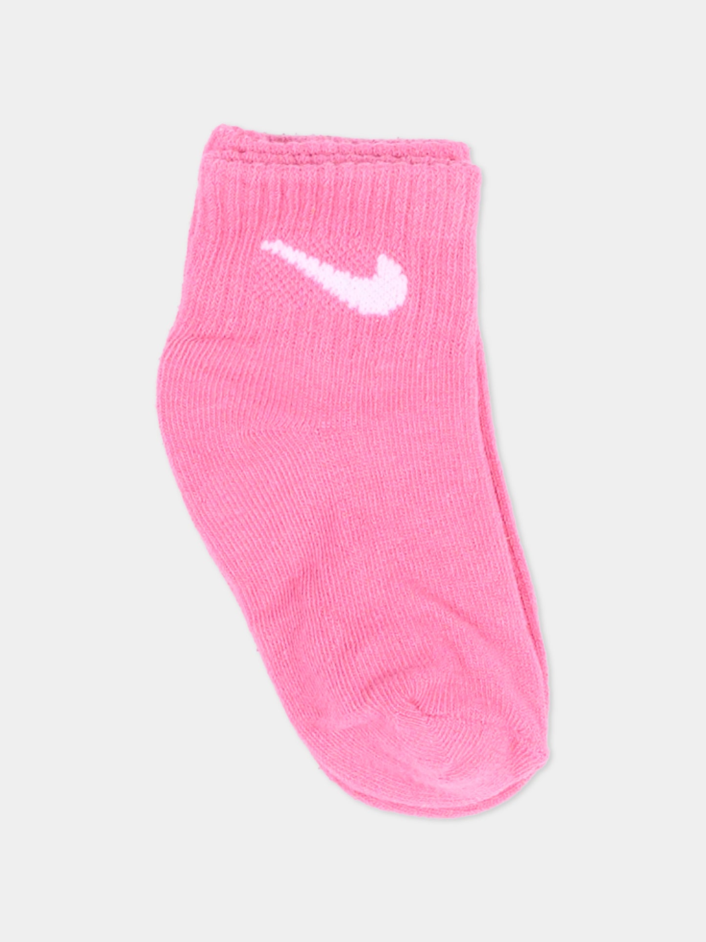 Calza spugna rosa per bambina con logo,Nike,NN0641 V12