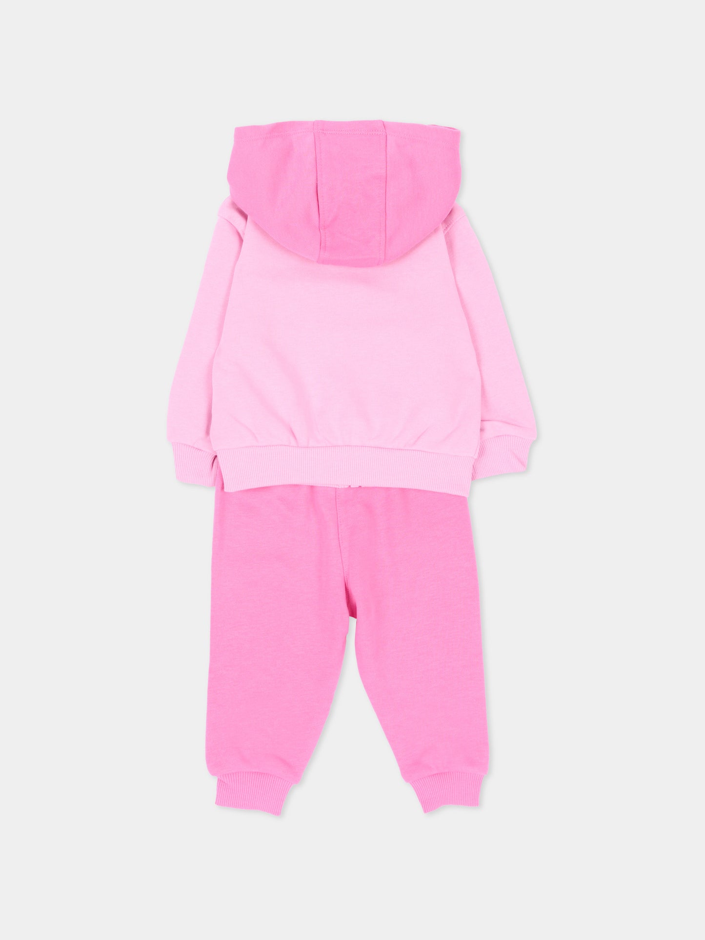 Completo sportivo lungo rosa con logo per neonata,Nike,66P282 AFN