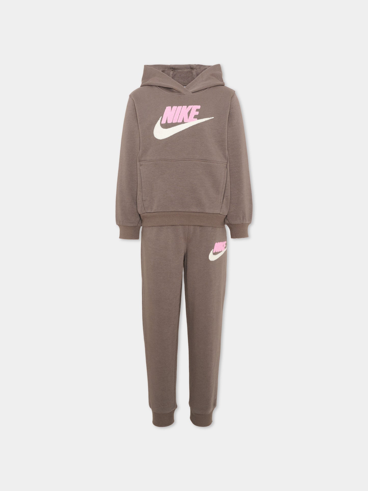 Completo sportivo lungo grigio per bambina,Nike,36N385 K0P