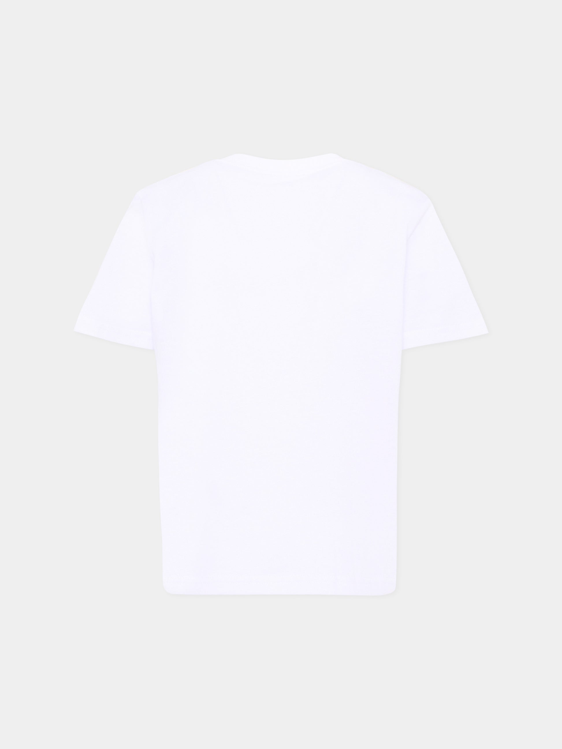 T-Shirt bianca per bambino con loghi,Nike,86P293 001