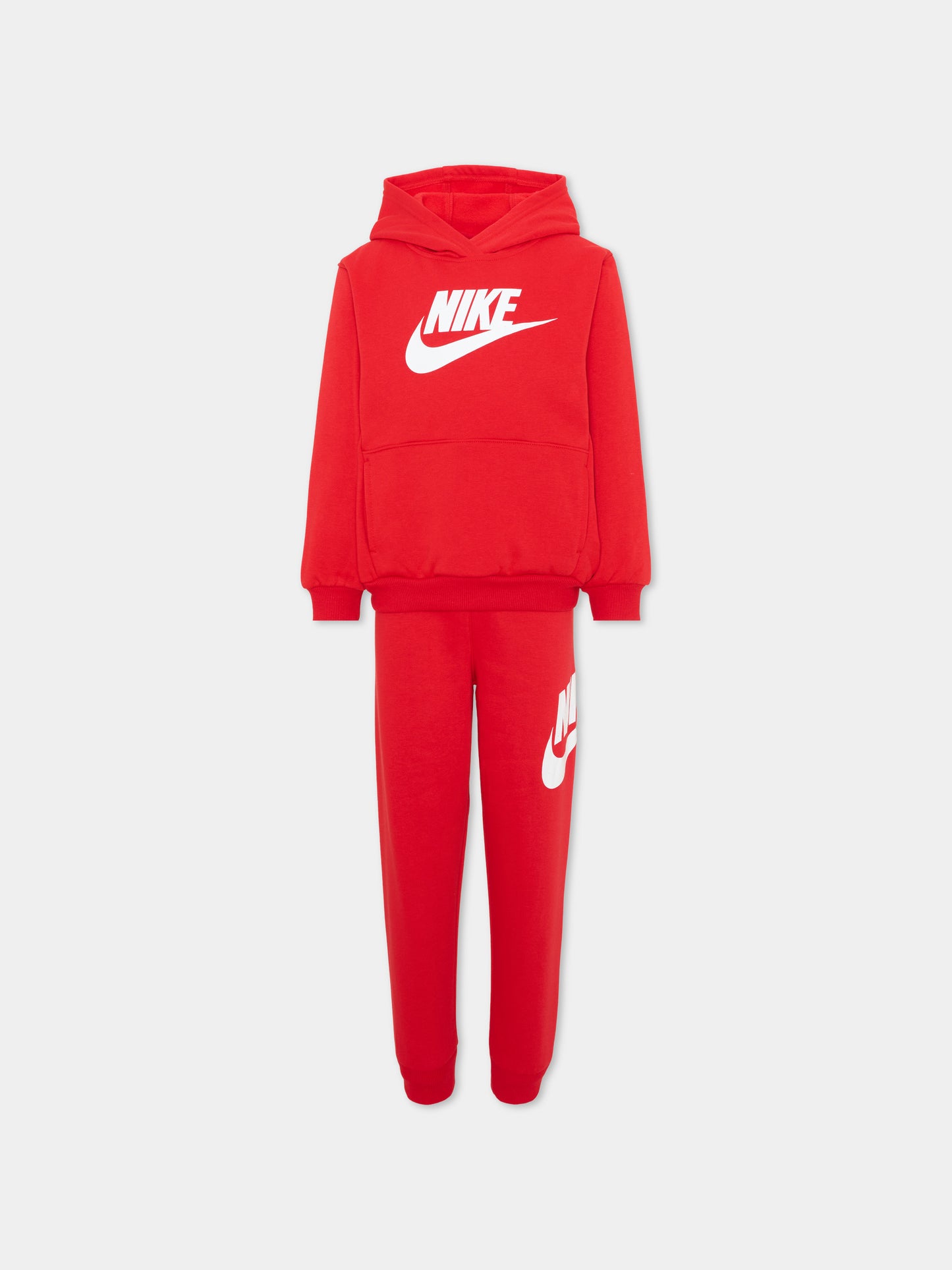 Completo sportivo rosso per bambino con logo,Nike,86L135 U10