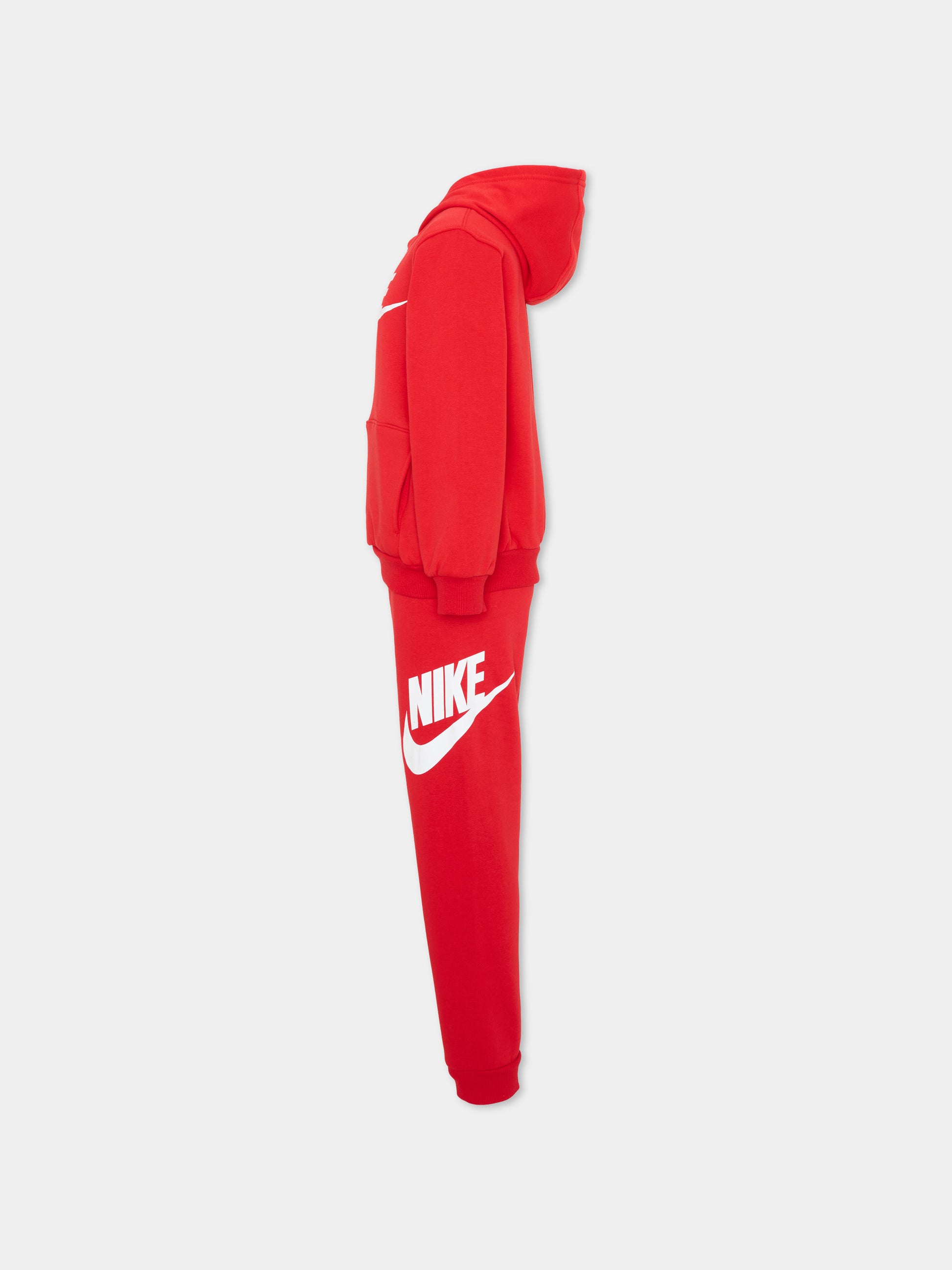 Completo sportivo rosso per bambino con logo,Nike,86L135 U10