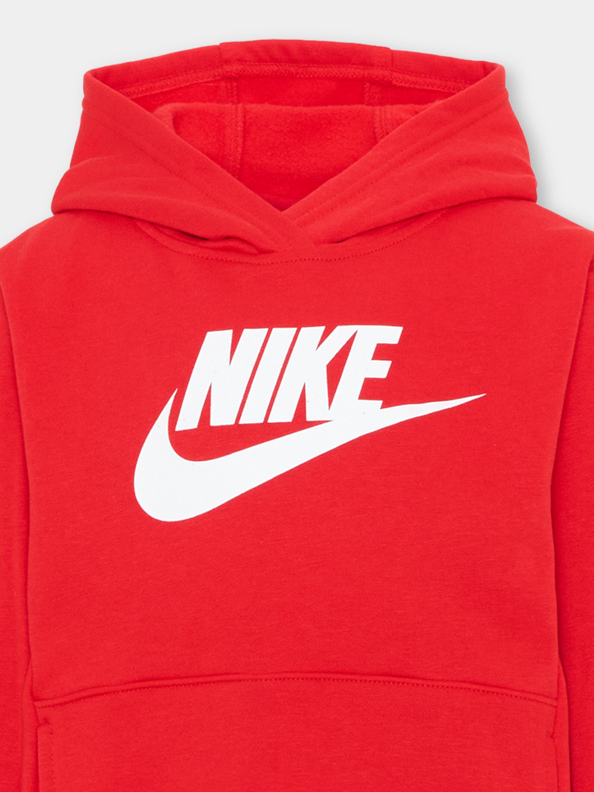 Completo sportivo rosso per bambino con logo,Nike,86L135 U10