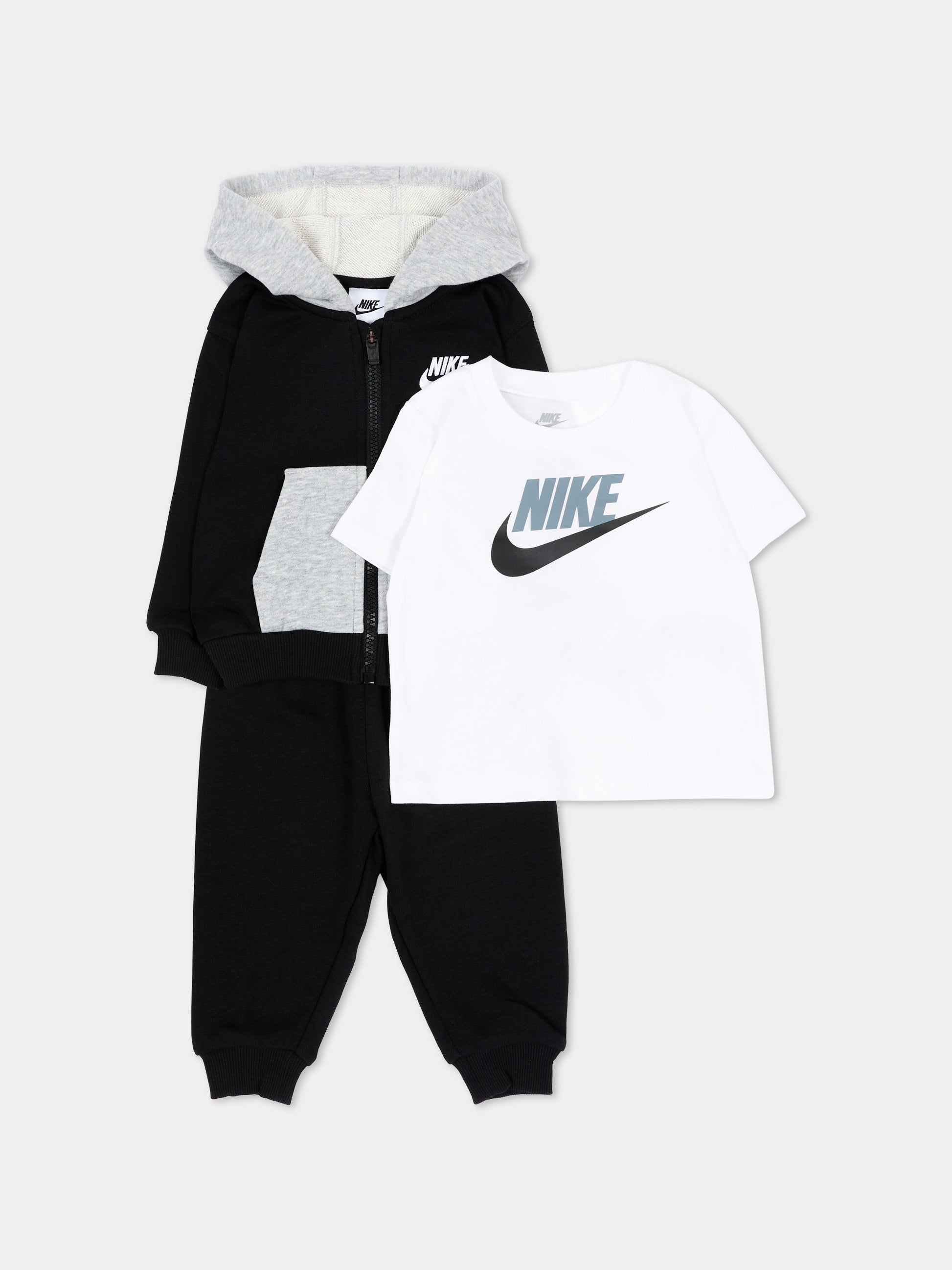 Completo sportivo lungo nero per neonati,Nike,66P282 023