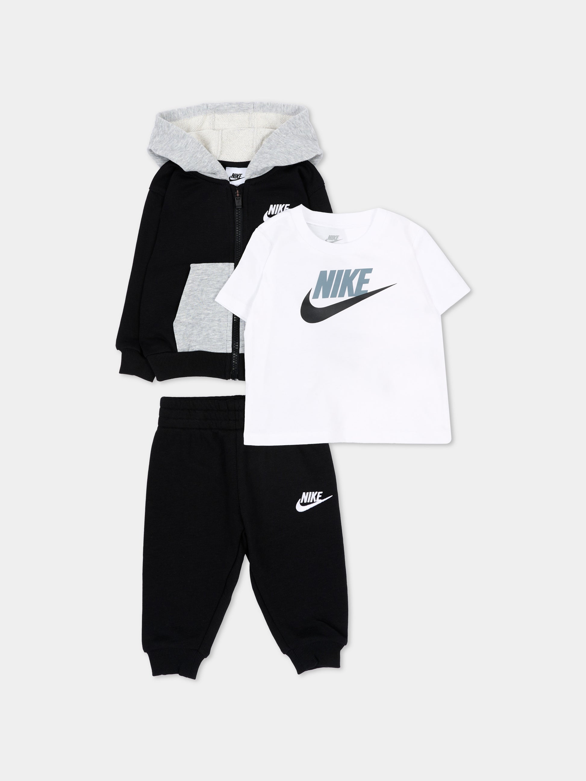 Completo sportivo lungo nero per neonati,Nike,66P282 023