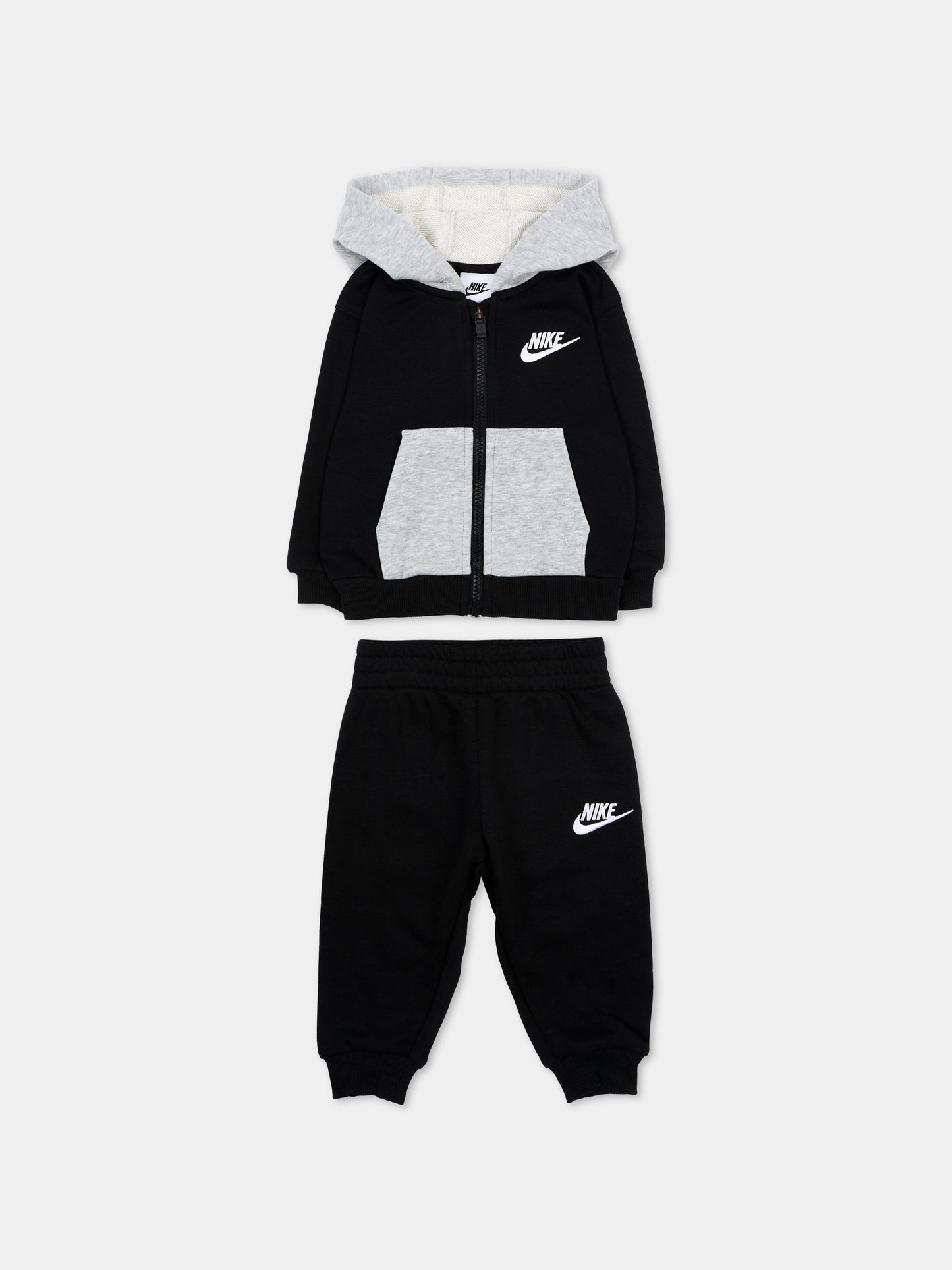Completo sportivo lungo nero per neonati,Nike,66P282 023