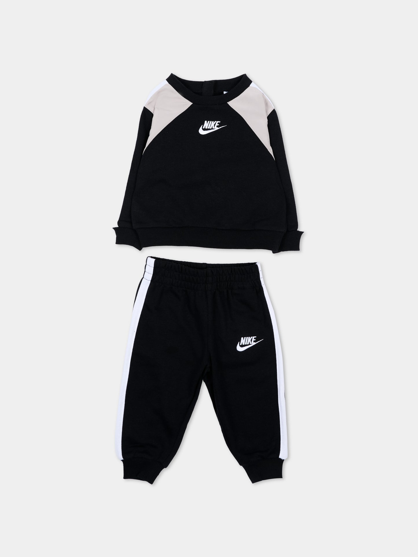 Completo sportivo lungo nero per neonati,Nike,66P197 023