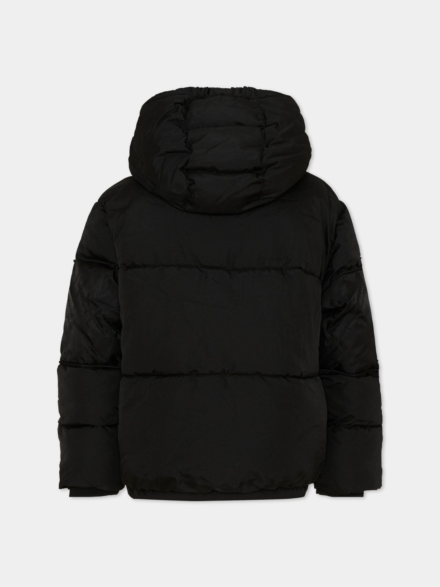 Piumino nero per bambini con logo,Nike,86N976 023