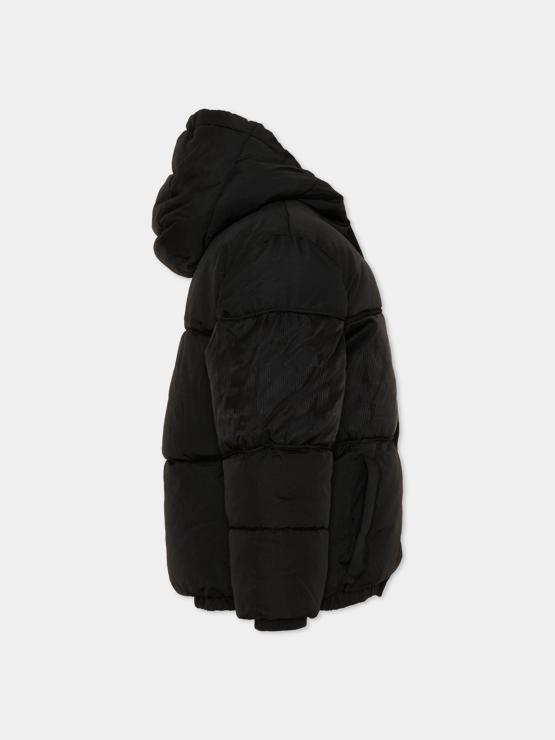 Piumino nero per bambini con logo,Nike,86N976 023