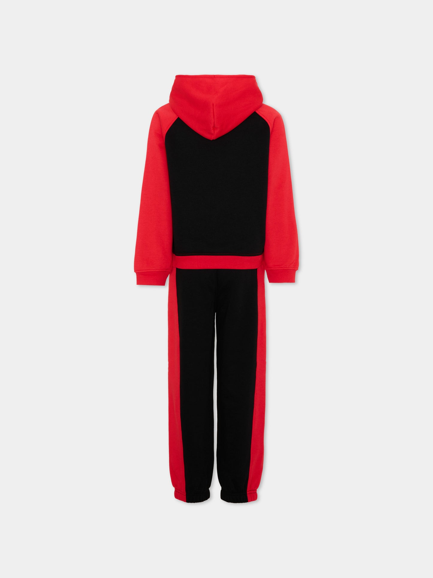 Completo sportivo rosso per bambino con logo,Jordan,85G184 R0P
