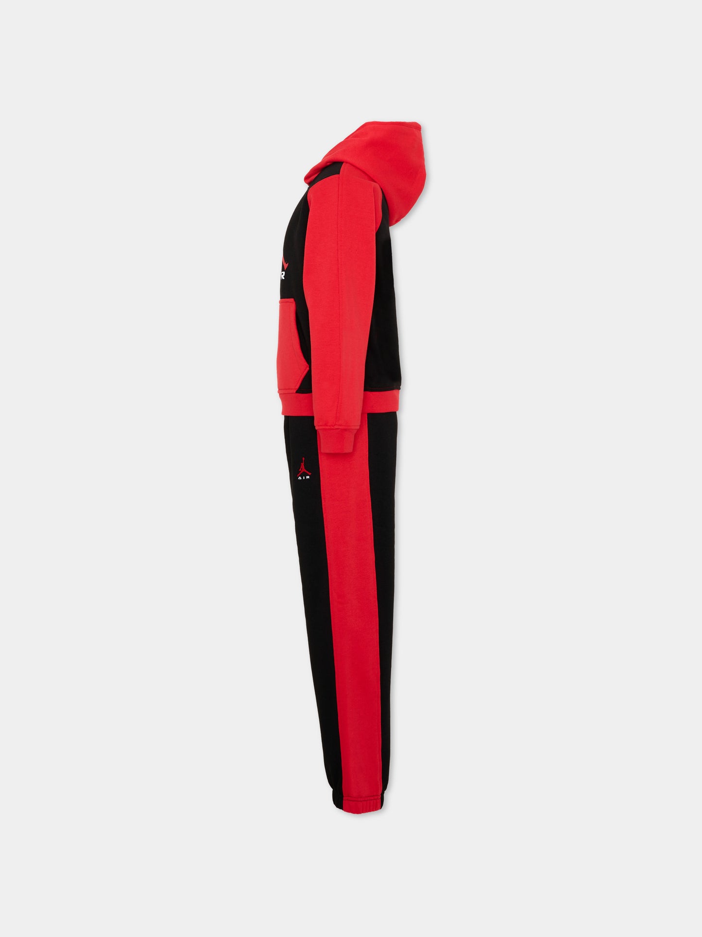 Completo sportivo rosso per bambino con logo,Jordan,85G184 R0P